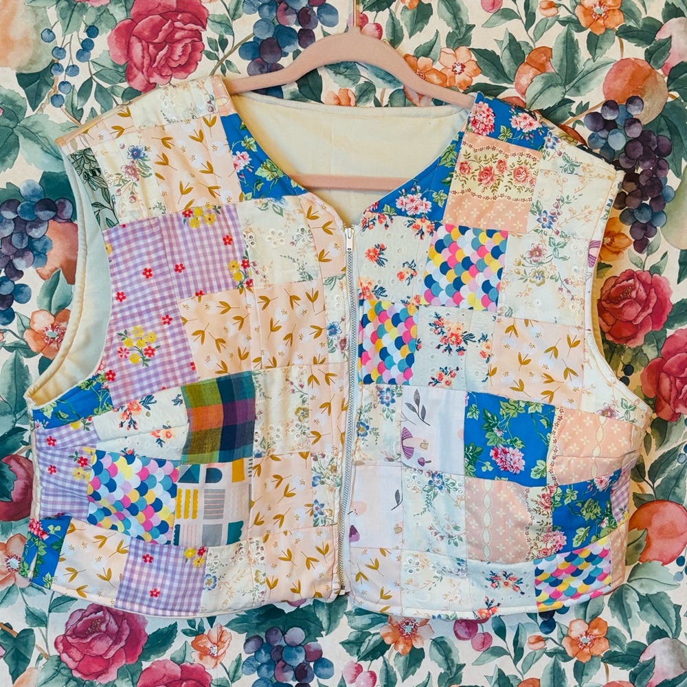 Patchwork Vest, 2X